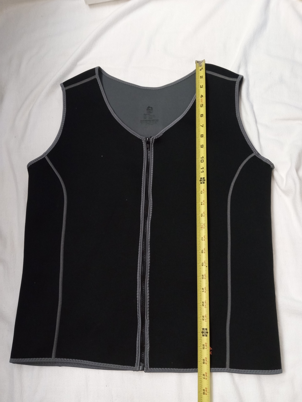 RBX MENS SLIMMING WORKOUT VEST Weight Loss X-Heat Sweat Vest Black Front Zip 2XL - Picture 8 of 13